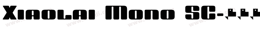 Xiaolai Mono SC字体转换